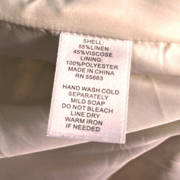 Halston Womens Ivory Blazer Tropical Black Size XL/L Fall NWOT - Picture 10 of 11